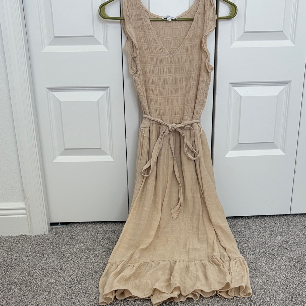 Neutral Midi Dress